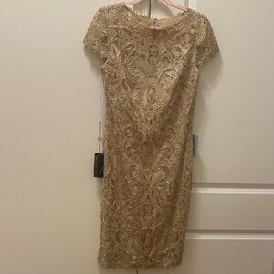 NWT Tadashi Shoji Women Golden Dress